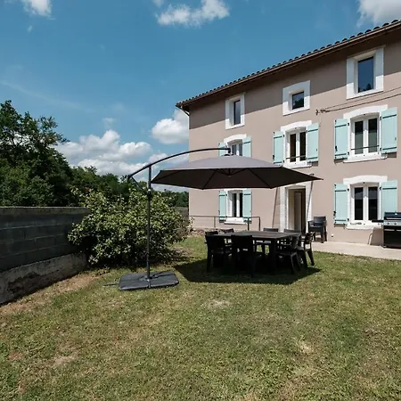 Casa de Férias Le Verdier - Charmante Maison Pour 10 Avec Jardin